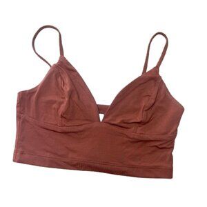 KOOKAI Australia Brown Orange Bralette Crop Top Knit Size 1 (Small)